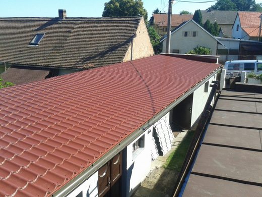 rekonstrukce střechy garáže
