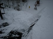 Shazování sněhu, hotel Pec pod Sněžkou
