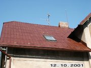 Nátěr střechy a montáž protisněhových háků
