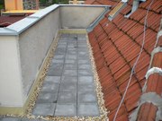 Rekonstrukce terasy PVC folií, včetně izolace + pokládka dlažby