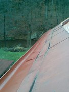 Renovace eternitové střechy - výměna šablon, nátěr střechy