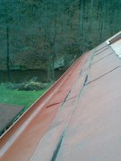 Renovace eternitové střechy - výměna šablon, nátěr střechy