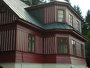 Kompletní obroušení dřevěné fasády, penetrace