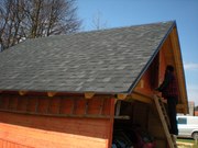 Zhotovení dřevěné dvougaráže o půdorysu 5x5m