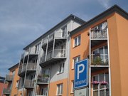 Nátěr dřevěných podhledů bytového domu Horní Počernice