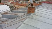 Nátěr střechy základní školy Znojmo